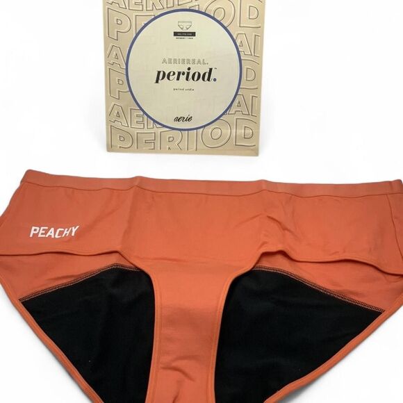 Aerie Women's Orange Period Underwear size medium NWT - Picture 1 of 3